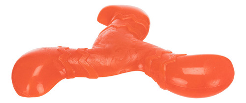 Juguete Para Perros Bungee Boomerang Flexible Trixie Triplex Tpr 17 Cm Color Naranja