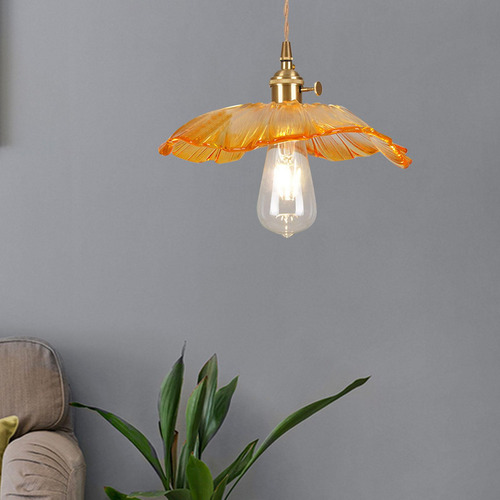 Lámpara Colgante Moderna, Lámpara Colgante Led, Naranja