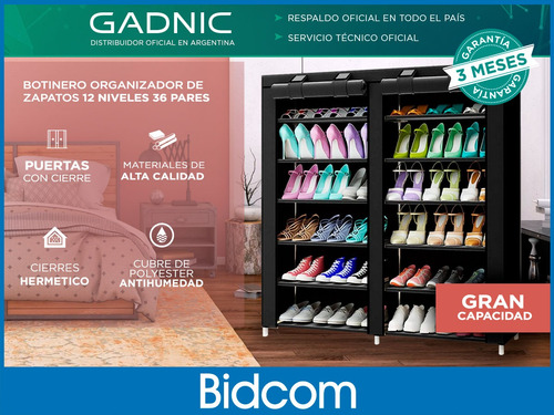 Botinero Organizador De Botas Zapatos 12 Niveles 36 Pares