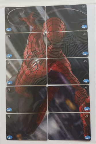10 Cartões Cards Puzzle Do Homem-aranha. 