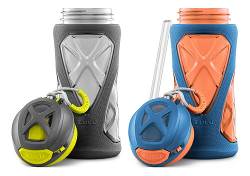 Zulu Juego De 2 Botellas De Tritan Para Agua