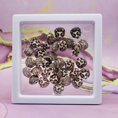 Cuenta Separador Acrílico 100g Pulseras Bisutería Collares León Café 190pzs 1.2 Mm 1.2 Mm