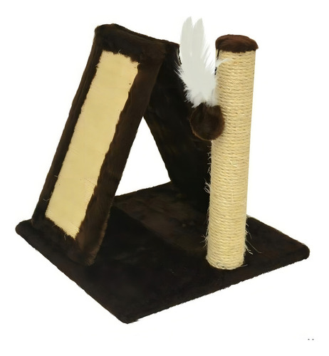 Brinquedo Arranhador Para Gatos Com Sisal Poste 44x42x42cm