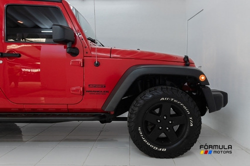 Jeep Wrangler Unlimited Sport 3.6l 4x4 2014 Vermelha