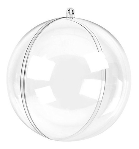 Bola Esfera Acrílico Transparente 5cm 10u Artesanato Enfeite