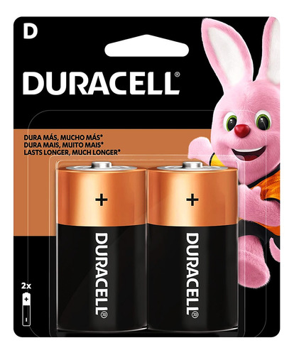 Duracell Pilha Alcalina D Com 2 Unidades