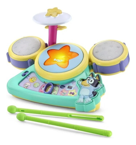 Vtech Bluey Hooray Drum Set Con Accesorios Agua