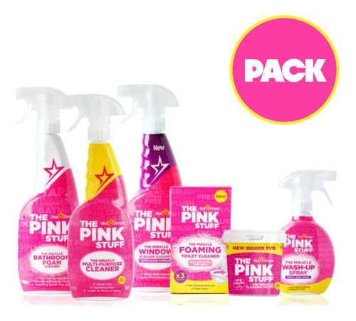 The Pink Stuff Pack Para La Limpieza Del Hogar