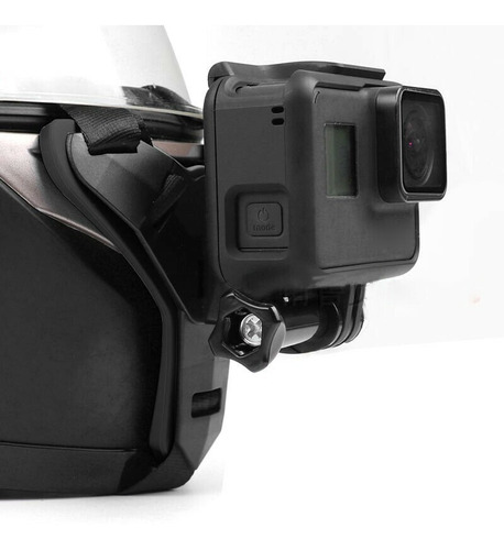 Imagen 2 de 8 de Montura Casco Gopro Soporte Base Kit Adaptador Cámara Moto