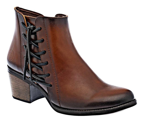 Botin Vaquero Dama Moramora 110850 Tacón 6 Cafe 2-6 *446 T8