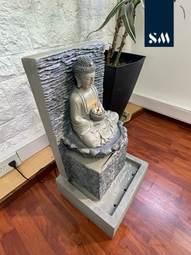 Fuentes De Agua Pared Buda Loto Deco Cascada Zen Feng Shui