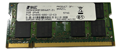 Memória Ram Ddr2 2gb Smart Pc2 6400s Notebook 800mhz (Usado)