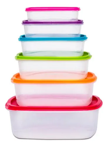 comprar Set 5 Taper Cierre Hermetico Tupper Contenedor
