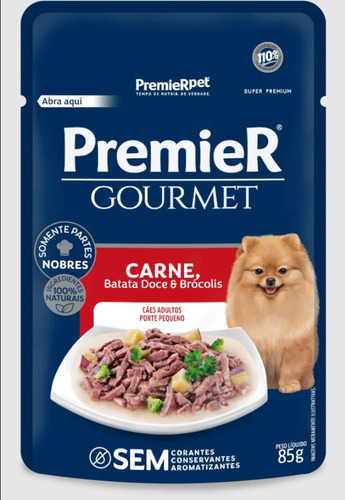 Premier Gourmet Caes Ad Peq Porte Carne 85 G