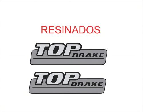 Par Adesivos Resinados Para Mercedes Benz Top Brake 18091 Cor PRATA