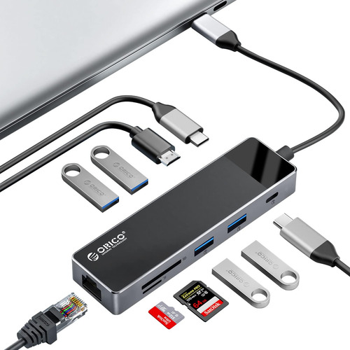 Hub Usb C A Adaptador Multipuerto, Estación De Acoplamiento