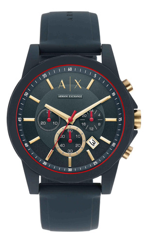 Reloj Armani Exchange A|x1335 Cronógrafo Para Hombre Azul