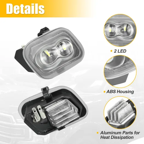 Retrovisor Luz Del Espejo Para Ford F-150 F-250 F-350, 2 Uni