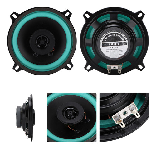 Altavoz Coaxial Redondo Para Coche Hifi, 5 Pulgadas, 12 V, 6
