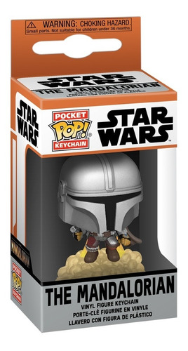 Llavero Funko Pop Keychain Starwars Mandaloriano Con Blaster