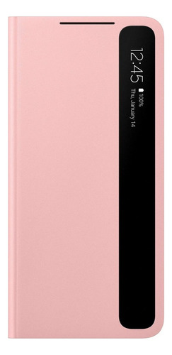 Samsung Case S-view Flip Cover Para Galaxy S21 Plus Rosado