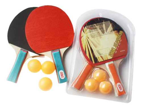 Tenis De Mesa Y Juego De 2 Raquetas + 3 Pelotas De Ping Pong