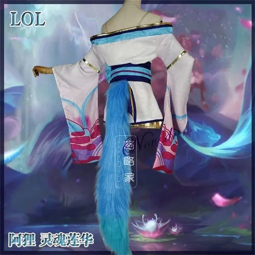 Lol Spirit Blossom Ahri Cosplay Tail Costume Lol Ahri Wig Ha