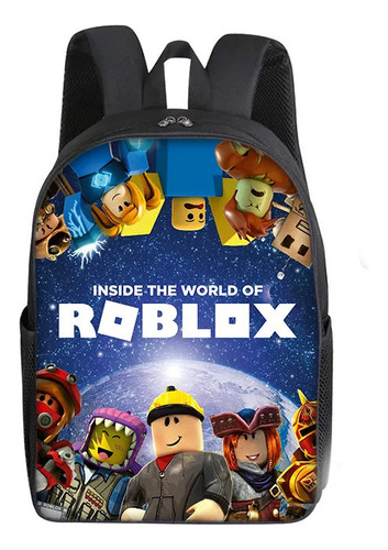 Mochila Escolar Roblox + Bolso Bandolera + Estuche (3 Pcs)