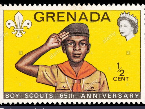 Estampilla Boy Scouts Granada 1972 1/2
