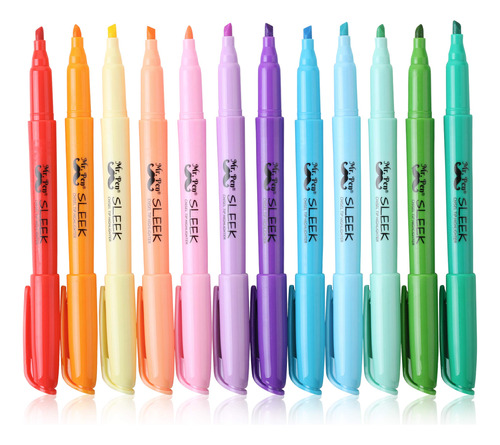 Mr. Pen - Resaltadores Pastel, Paquete De 12 Colores, Colore