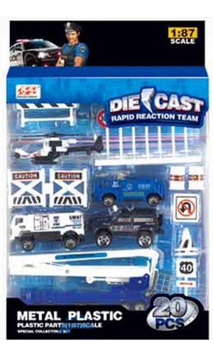 Set Vehiculos Metal Policia Escala 1:87 (815153)