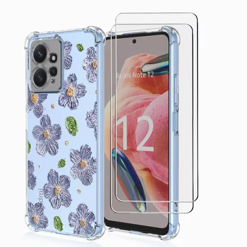 Funda para Xiaomi Redmi Note 12 Funda delgada a prueba de caídas [protege  de caídas/arañazos/huellas dactilares] Funda protectora delgada de TPU