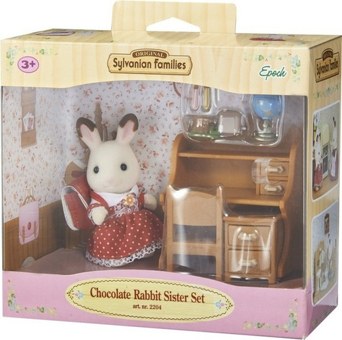 Hermana Coneja Chocolate Set Escritorio Sylvanian Families