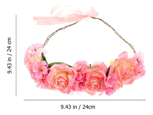 Diademas Artificiales Con Flores Artificiales, Diadema Con F