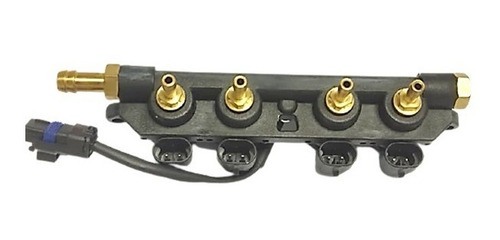 Imagen 2 de 2 de Riel De 4 Inyectores Aeb Con Sensor Gnv