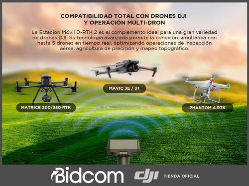 Estación Móvil Dji D-rtk 2 Gnss Recepción Por Satélite Ip65