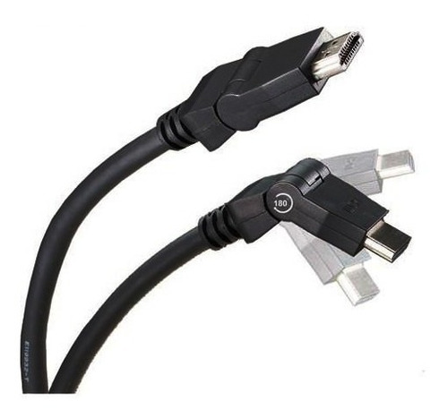 Cabo Hdmi Articulado 90º 180º Nas 2 Pontas Gold 2mts