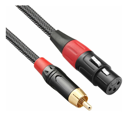 Tisino Cable Xlr A Rca Cable De Audio Xlr Hembra A Rca Macho