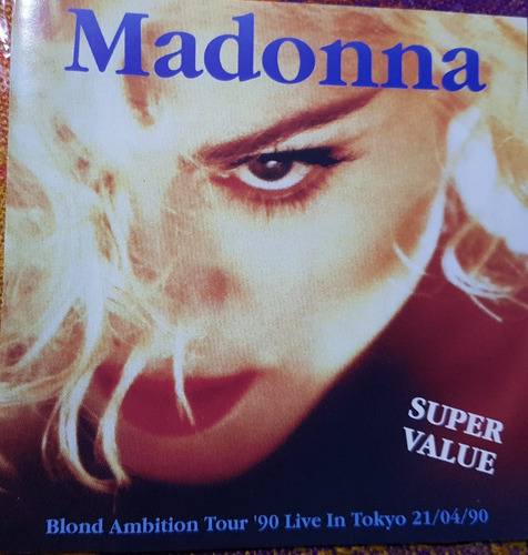 Madonna Cd Super Value Blond Ambition Tour 90 Live In Toky 