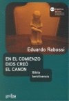 Libro En El Comienzo Dios Creo El Canon