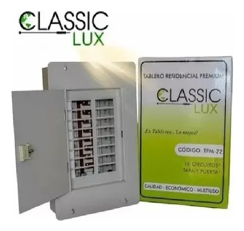 comprar Tablero Electrico 16 Circuitos Residencial Con Tapa Y Puerta