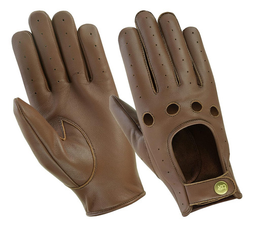 Guantes De Manejo Born To Race Talle Small Color Marrón