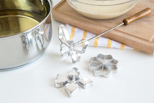 Imagen 6 de 7 de Set De Moldes Para Rosetas Para Hacer Galletas Fritas