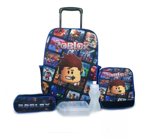 Kit Mochila Roblox Costa Escolar Juvenil Infantil Envio Hoje