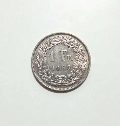 Moneda Suiza 1 Franco 1969 (Usado)