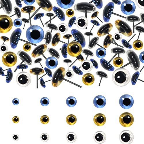 Toaob 150pcs Glass Eyes Kits 6 12 Mm 3 Colores Ojos De ...