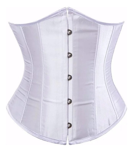 Corsé Corset Faja Victoriano Satinado Ajustable Cinturilla