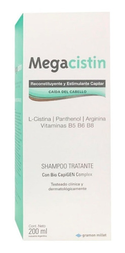 Megacistin Shampoo Anti Caida Fortalecedor X 200 Ml