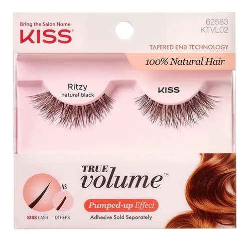 Pestañas Postizas Kiss Originales True Volume Ritzy