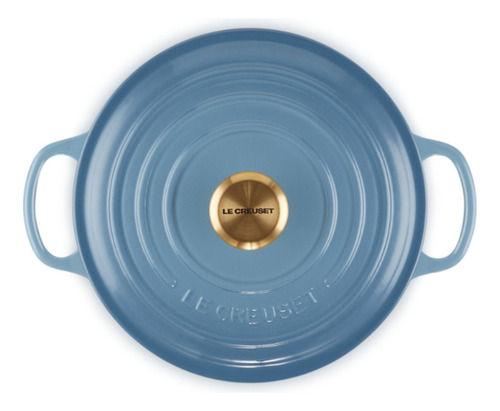 Panela Redonda Le Creuset 20cm Ferro Esmaltado Azul Chambray